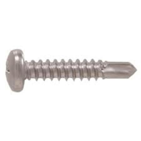 Tinkertools Self-Drilling Screw, #8 x 3/4 in, Zinc Plated Steel Pan Head Phillips Drive TI1679117